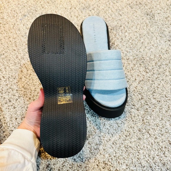 Azalea Wang Maggie Platform Sandal in Blue Size 7 Women’s NEW - Picture 5 of 10